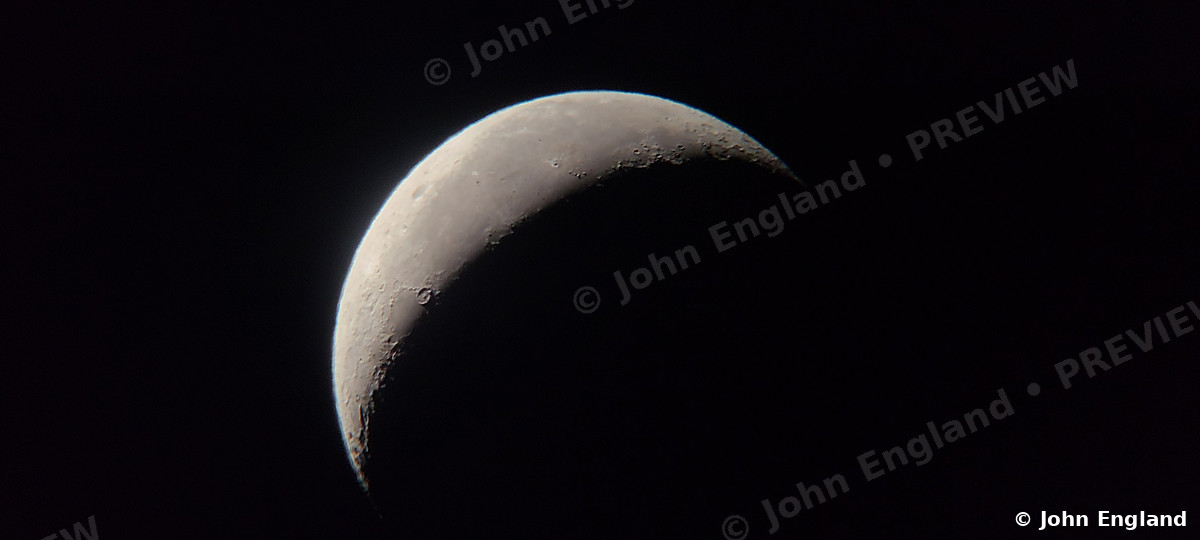 Crescent Moon, March 2021 – Crescent moon, Mar 1, 2021.