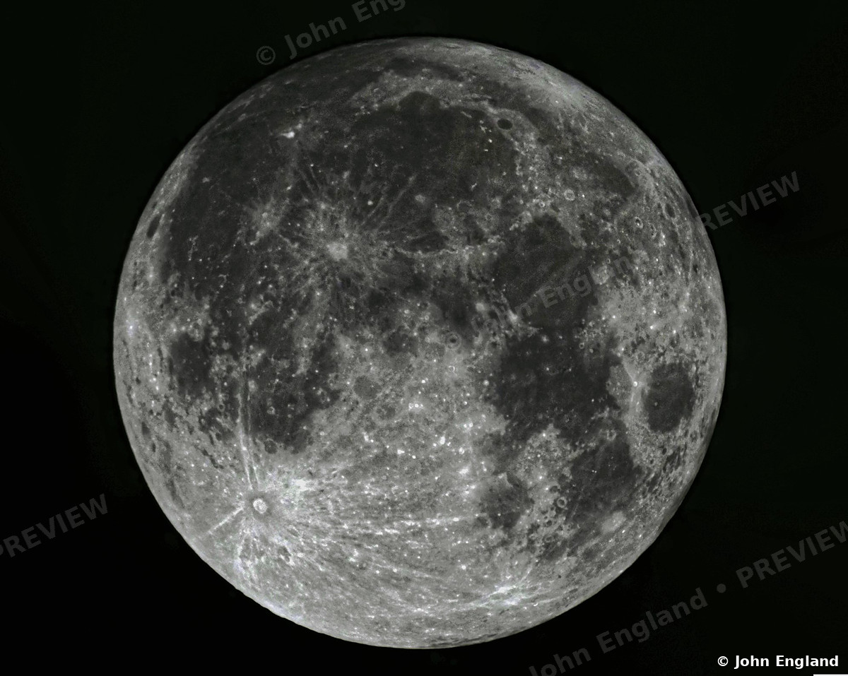Harvest Full Moon, September 2023 – Full moon, photographed from Northern California near Chico. Sep 28, 2023. John England.