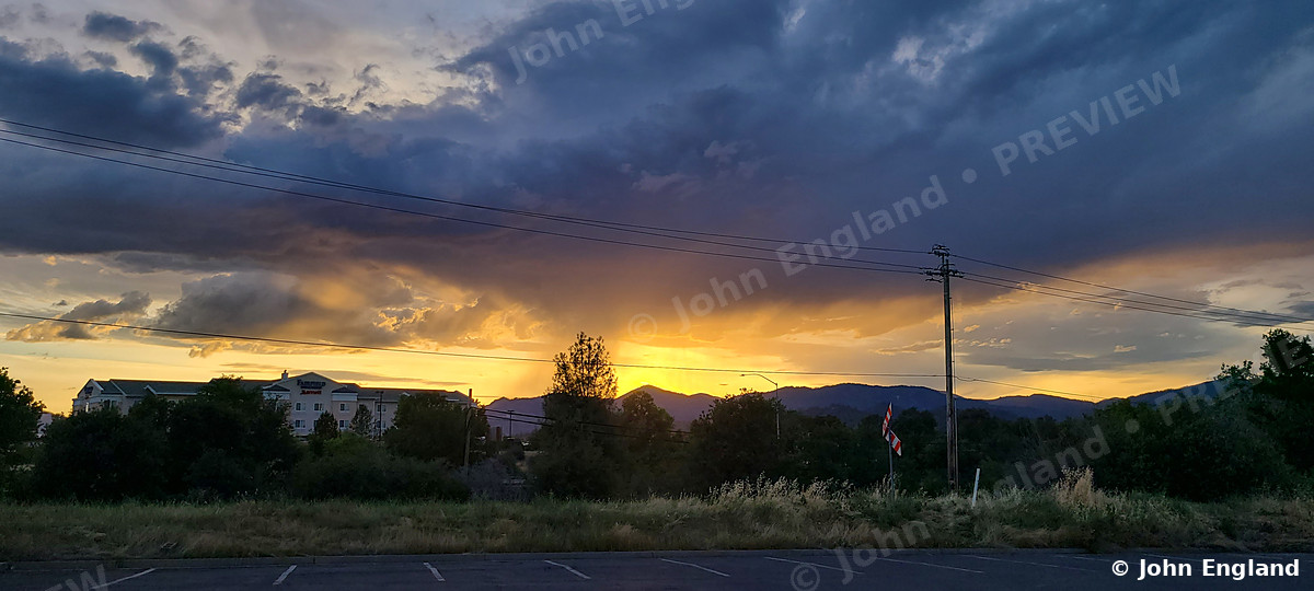 Stormy Sunset, North Redding – Stormy sunset north of Redding, CA, Jun 10, 2020.