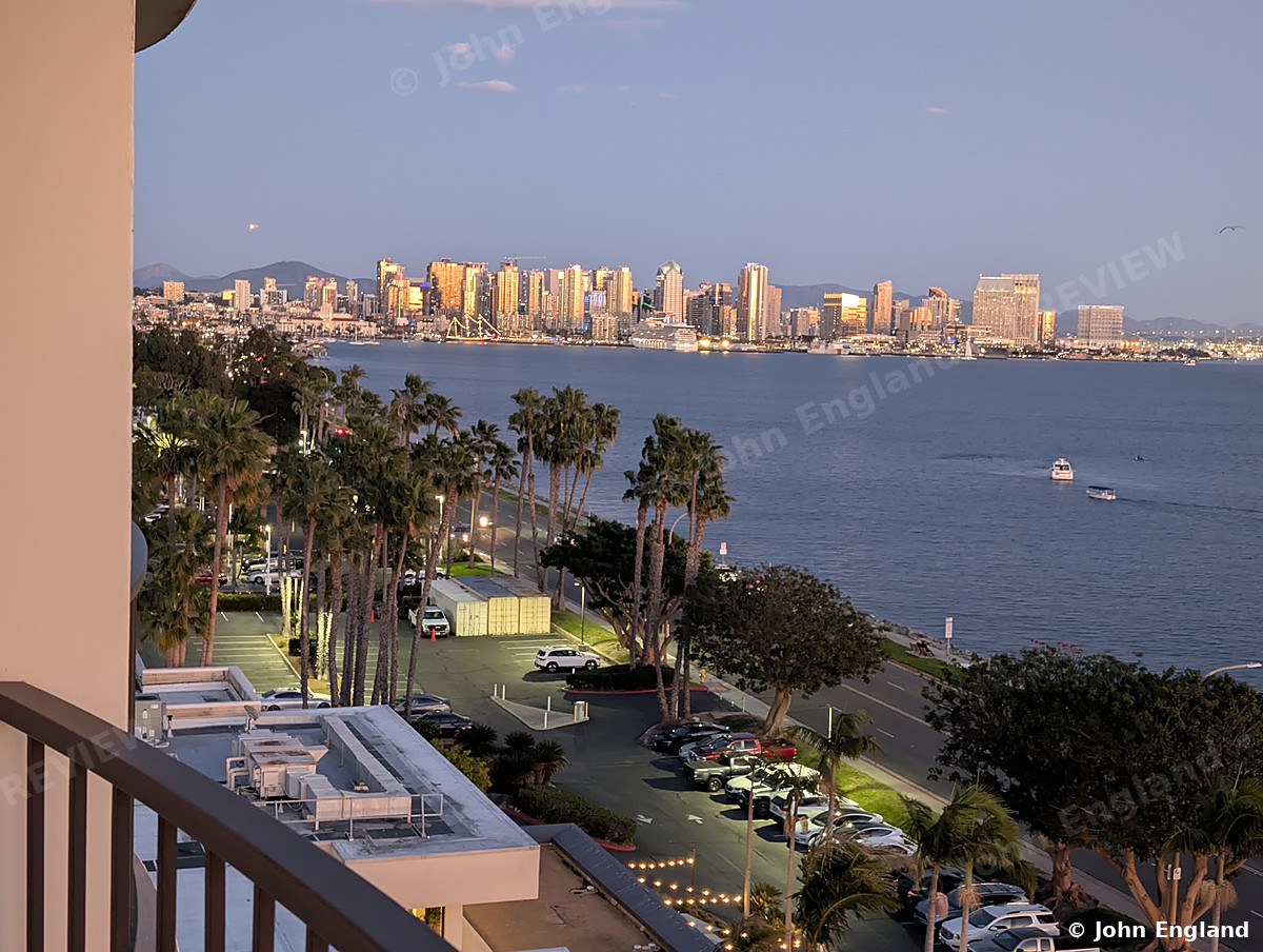 Bay Skyline by Day – San Diego Bay and downtown skyline from Harbor Island.