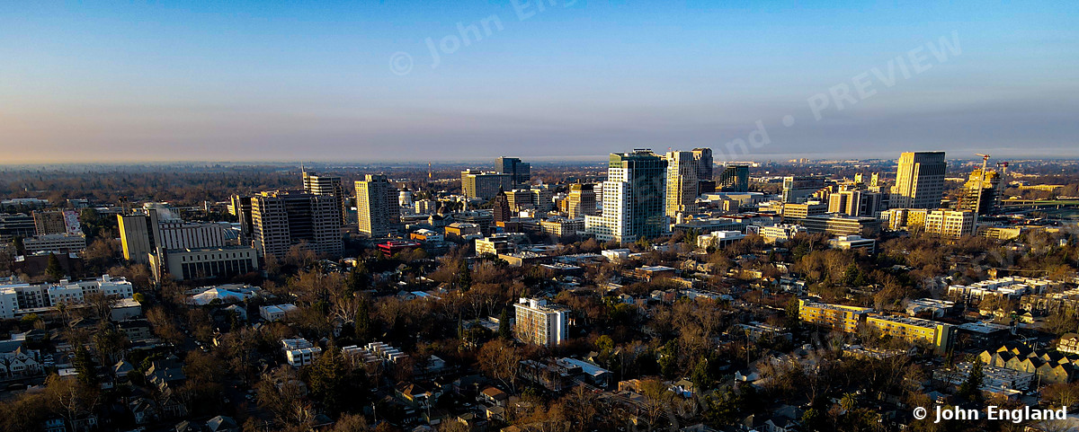 Downtown Sacramento Morning – Downtown Sacramento skyline in morning light.