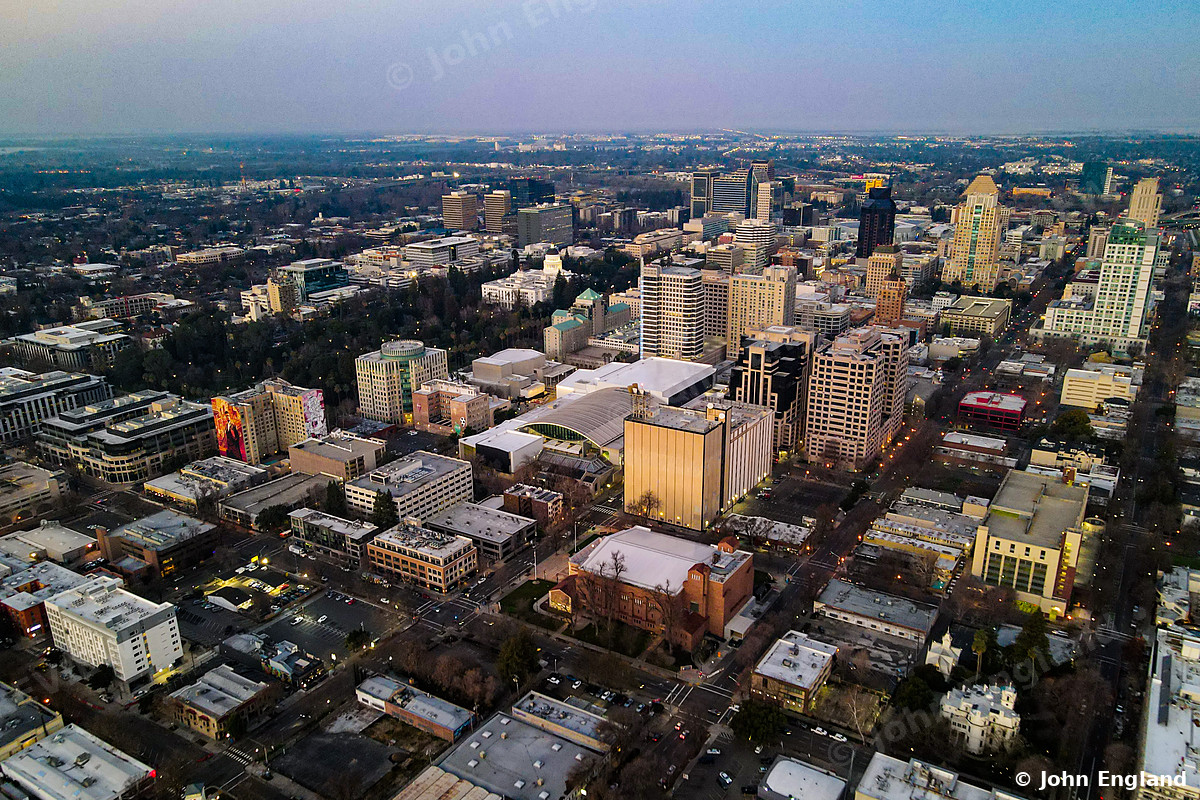 Sacramento Grid – Tree-lined grid of downtown and Midtown Sacramento.