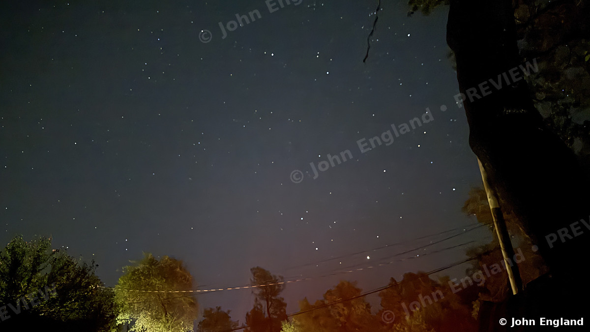 Stars Over Town Glow, Redding – Stars over the town glow of north Redding, CA. Sep 26, 2025. John England.