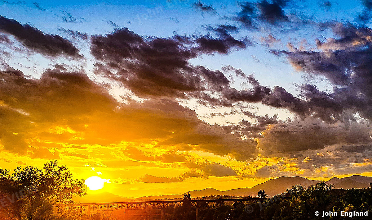 Redding Sunset Sky – Sunset sky over Redding, CA. John England.