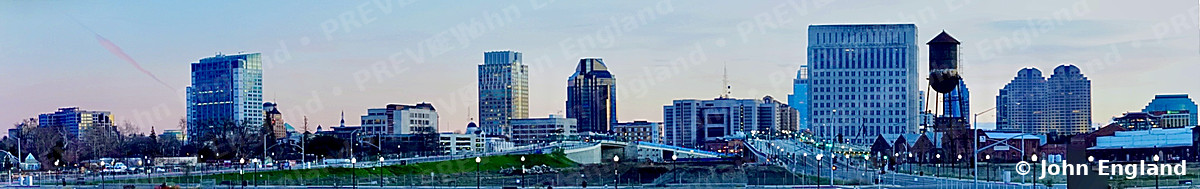 Downtown Skyline Panorama, Winter 2020 – City skyline panorama. Jan 29, 2020. John England.