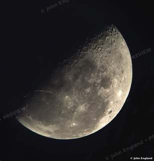 Moon Terminator – Moon terminator and crater detail, September 2021.
