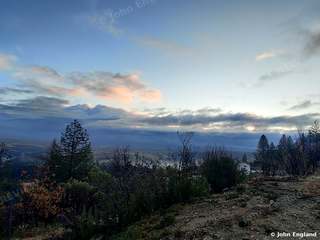 Dawn Mist near Keswick – Dawn mist over the hills near Keswick, Shasta County, CA, Dec 8, 2019.