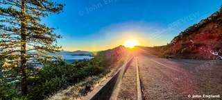 Sunrise on Shasta Dam Boulevard – Sunrise on Shasta Dam Boulevard (Hwy 151), Shasta County, CA.