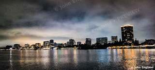 Twilight Skyline over Water – Twilight skyline over water.